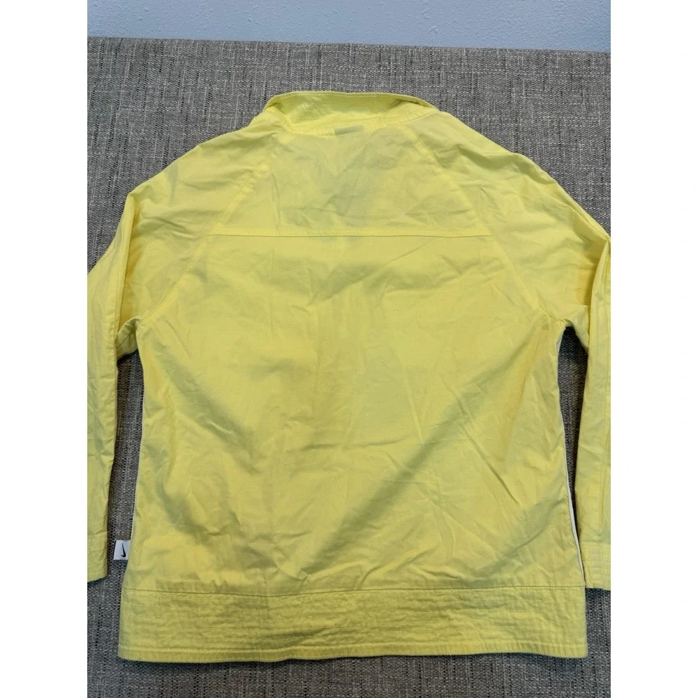 NIKE Size Small Jacket‎ Running Dry-Fit Wind Breaker Play Up Yellow White Black